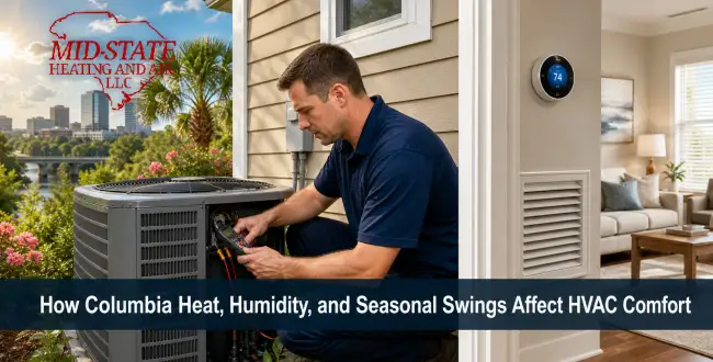 Understanding Columbia’s Unique HVAC Needs Mid-State blog image about Columbia SC HVAC weather and comfort needs